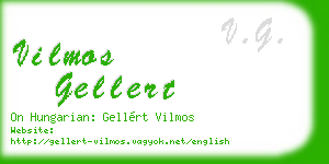 vilmos gellert business card