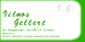 vilmos gellert business card